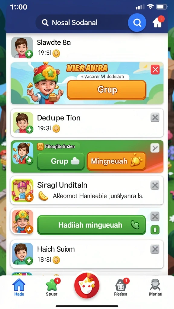 hartaspin - Screenshot menampilkan roda keberuntungan yang berputar.
