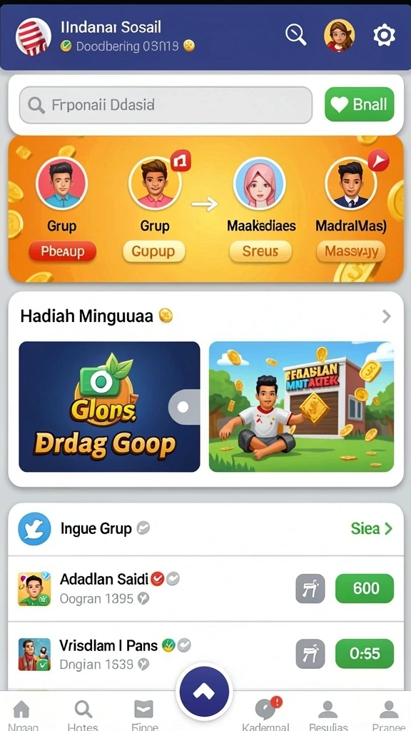 hartaspin - Tampilan antarmuka yang menarik dan ramah pengguna.